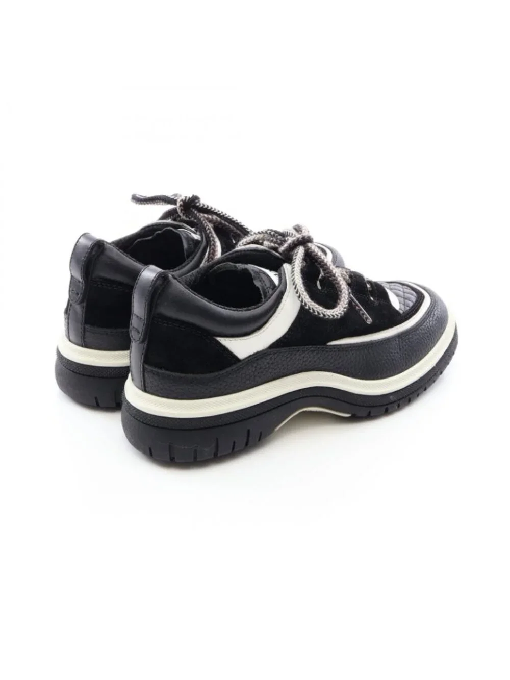 Chanel Sneakers Quilted Leather Suede